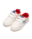 R&B sonic printed white shoes