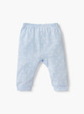 Giggles blue bear collared shirt & pyjama set (set of 2)