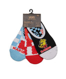 Vans haribo multi color block print socks (set of 3)
