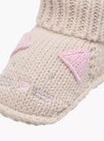 Juniors beige infant carty booties