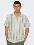 Juniors stripe boys formal dress shirt (Summer)