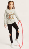 Juniors printed leggings