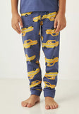 Juniors lion taxi bus printed shirt & pyjama set (Set of 2) (Summer)