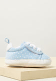 Juniors blue polka dots infant shoes