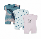 Juniors sunshine printed half rompers (set of 3) (Summer)