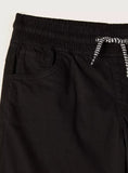Juniors black jog pants with drawstring