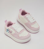 R&B pink lilo & stitch printed colorblock shoes