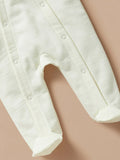 Juniors little star padded & hoodes white sleepsuit (winter)