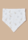 Juniors printed elephant bandana bib(set of 3)
