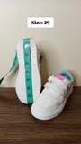 R&B minnie mouse printed white shoes