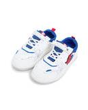 R&B spiderman embossed white shoes