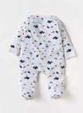 Juniors fish applique zipped sleepsuit