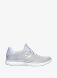 Skechers grey fixed lace shoes