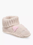 Juniors beige infant carty booties