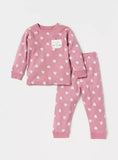 Juniors all over pink cat printed shirt & pyjama set (set of 2)