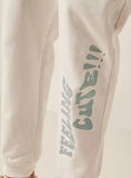 Juniors feeling cute white jog pants