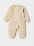 Bambi applique beige sleepsuit