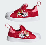 Adidas minnie mouse red slip on shoes (Box Packaging)