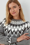 Matalan grey pattern knitted long sweatshirt (Winter)