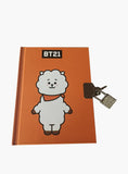 BT21 orange diary with lock
