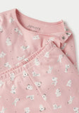 Juniors pink all over animals printed shirt & pyjama set (set of 2)