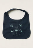 Juniors blue bear bib