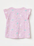 Juniors painted pink tshirt (Summer)