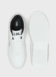 LBL solid white men shoes (box packaging)