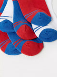 Juniors colour block print socks (pack of 3)