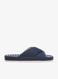 Mister Duchini Navy Striped Slides