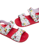 R&B red vehicle sandals