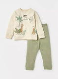 Juniors safari time printed shirt & pyjama set (set of 2)