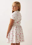 Juniors all over pink flowers printed frock (Summer)