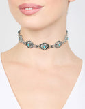 Lovisa silver turquoise choker (Jewellery)