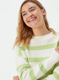Matalan green stripe knitted pullover (Winter)