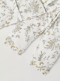 Giggles grey floral printed shirt & pyjama set (set of 2)
