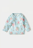 Juniors blue flowers printed shirt & pyjama set (set of 2)