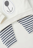 Juniors white bear shirt & pyjama set (set of 2)