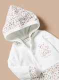 Juniors cute bear hooded & printed sleepsuit (Winter)