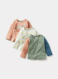 Juniors dino colorblock Fullsleeves tshirts (set of 3)