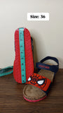 Spiderman embossed boys sandals