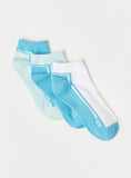 Juniors colorful textured ankle socks (pack of 3)