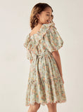 Eligo pastel floral frill frock (Summer)