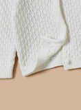 Juniors solid white knitted pullover (Winter)