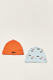 Juniors printed cap Headband with Rolled Hem ( set of 2)
