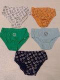 Juniors lion printed boys briefs (set of 5)