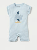 Juniors sea animals printed half romper (Summer)