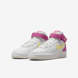 Nike Air Force solid white & pink perforated shoes (Box Packaging)