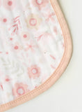 Giggles Floral Print Bamboo Muslin Burpy Bib