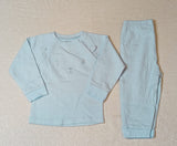 Juniors blue applique shirt & Pyjama set (set of 2)